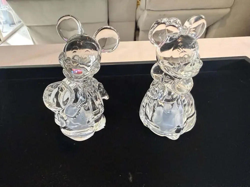 Lenox Disney Mickey & Minnie Mouse Crystal Salt & Pepper Shaker Set